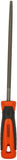 Black+Decker, 200mm 2nd Cut Bimaterial Handle Steel Round File, BDHT22145