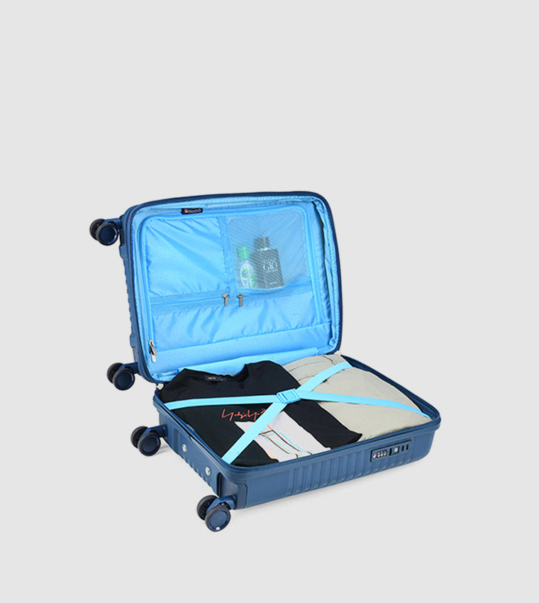 Carlton Wego Plus 65cm Blue 8 Wheel Hard Top Trolley, WEGOPL65BLE