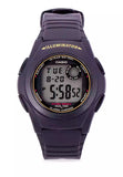 Casio Kid's Watch Digital, Black Dial Black Resin Strap, F-200W-9ADF