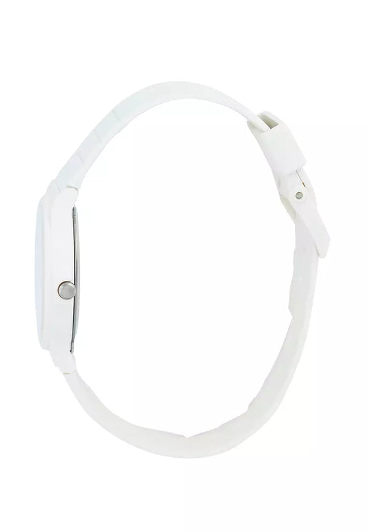 Casio Unisex Analog Watch, White Dial With White Resin Band, MQ-24B-7BDF