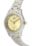Casio Women's Watch Analog, Champagne Dial Silver & Gold Stainless Steel Strap, LTP-1275SG-9ADF