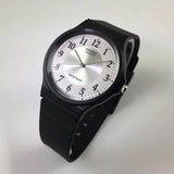 Casio Men's Watch Analog, White Dial Black Resin Strap, MQ-24-7B3DF