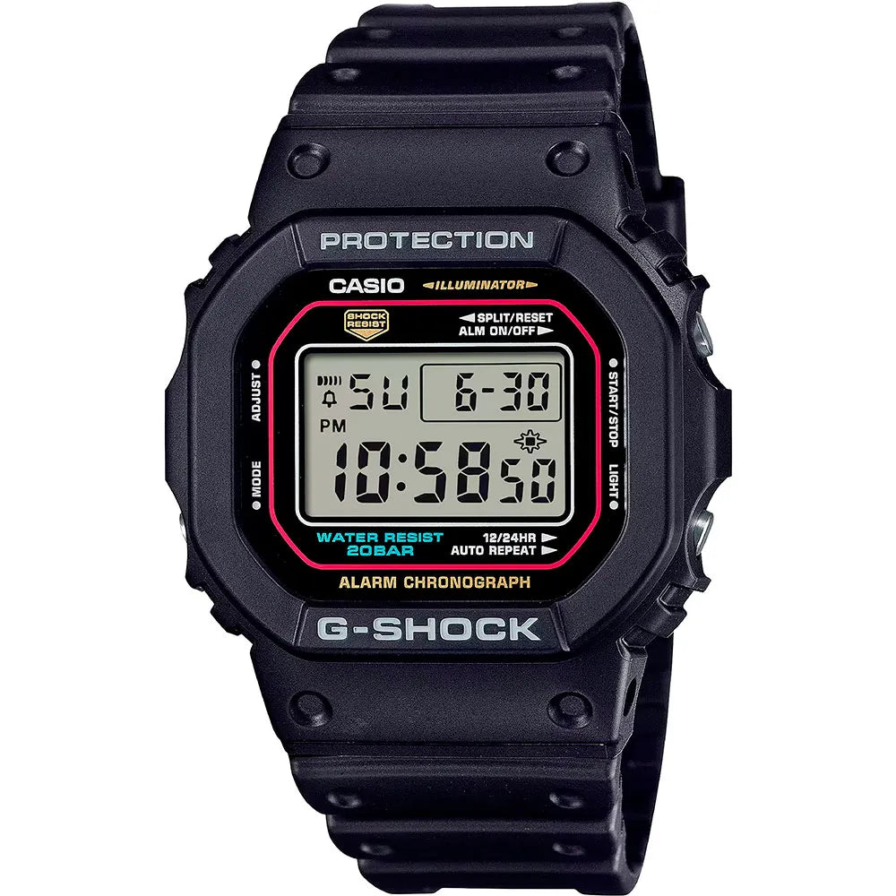 G-Shock Men's Watch Digital Multicolor Dial with Multicolor Resin Band, DW-5600RL-1DR product image