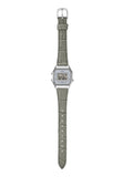Casio Men's Digital Watch with Grey  Leather Strap, LA680WEL-8A2DF