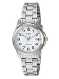 Casio Women's Watch Analog, White Dial Silver Stainless Steel Strap, LTP-1215A-7B2DF product image