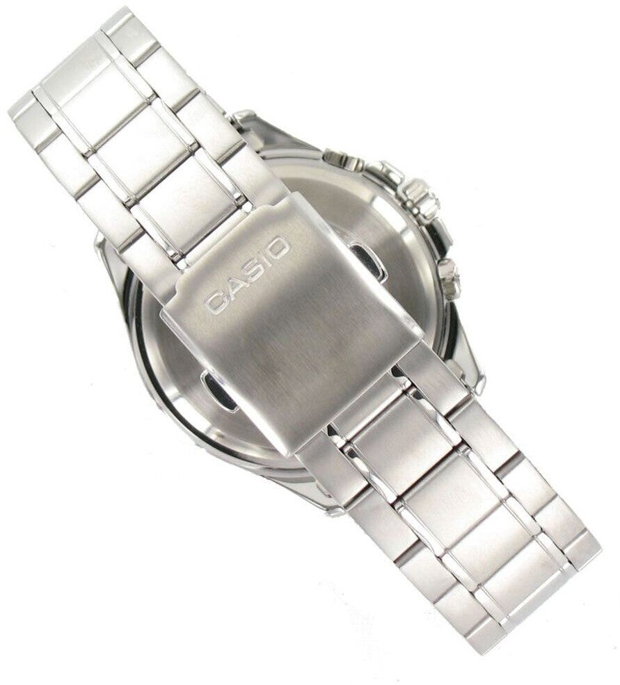 Casio Men's Watch Analog, Silver Dial Silver Stainless Steel Strap, MTP-1375D-7AVDF