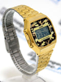Casio, Unisex Watch Vintage Collection Digital, Mix Dial Gold Stainless Band, A168WEGC-3DF