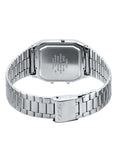 Casio Vintage Unisex Watch Analog-Digital Black Dial With Silver Stainless Steel Band, AQ-230A-1DMQD product image