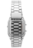 Casio Vintage Unisex Watch Analog-Digital Black Dial With Silver Stainless Steel Band, AQ-230A-1DMQD product image