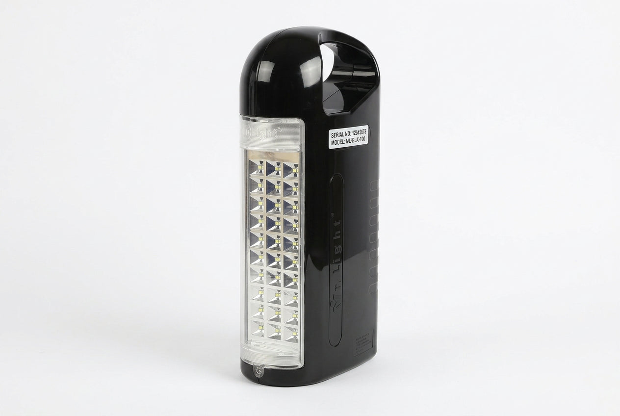 Mr.Light MR625 V2.2 rechargeable LED lantern and emergency light, black, 30 LED, 700 lumens