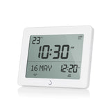 Alfajr Digital Desk Islamic Prayer Clock White With Multiple Azan Sound  And Prayer Times, CF-19W