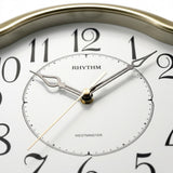 Rhythm Value Added Musical Wall Clock | Westminster Chime & Striking, Pendulum | Gold, CMJ494BR18