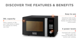 Black and Decker 28L Microwave Oven with Grill 900W, MZ2810PG-B5