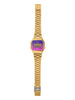 Casio, Unisex Watch Digital Display,Multicolor Dial Stainless Steel Gold Ion Plated Band , A168WERG-2ADF