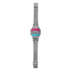 Casio, Unisex Watch Digital Display, Stainless Steel Grey Ion Plated Band, A168WERB-2ADF