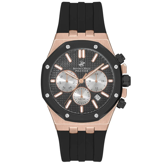 Beverly Hills Polo Club, Men's, Analog Watch, Black Dial, with Silicone Band, BH-BP3261X.851