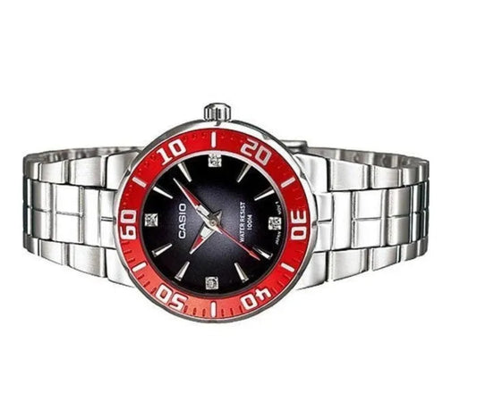 Casio, Women's Watch Analog, Black Dial Silver Stainless Band, LTD-2000D-1A2VDF product image