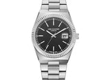 Lee Cooper Men's Date Analog Watch with Gunmetal Black Dial and Stainless Steel Band, LC08374.350