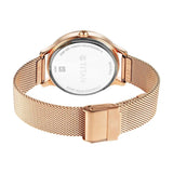 Titan Purple Women's Watch Analog Pink Dial With Rose Gold Mesh Band, 2634WM05