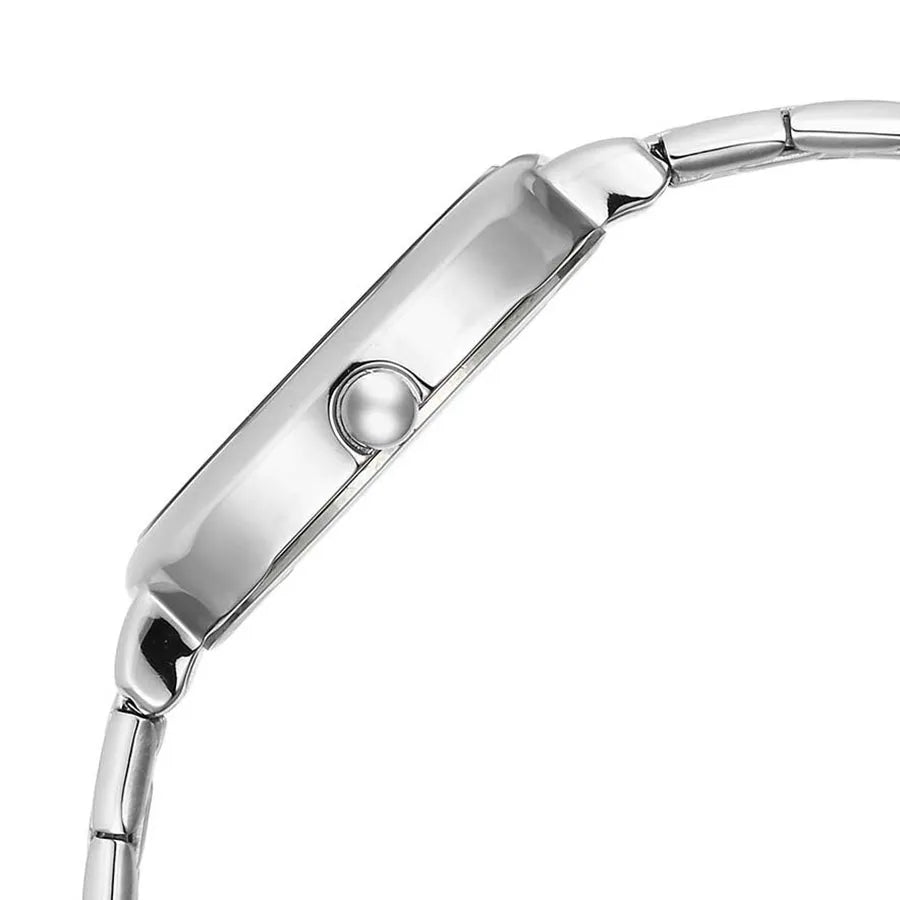 Titan Shaped Cases Women's Watch Green Dial With Silver Stainless Steel  Band, 2730SM01