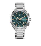 Lee Cooper Men's Multifunction Watch with Blue Dial and Stainless Steel Band, LC08367.391