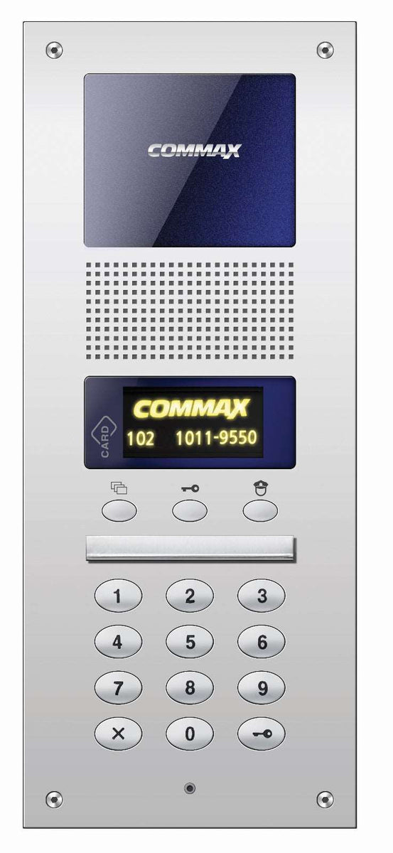 Commax Audio Gate System Entrance Panel for Multi Appartments, with Card Access DR2AG/RF1