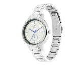 Titan Workwear Women's Watch Analog Silver Dial With Silver Stainless Steel Band, 2617SM02