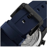 Quantum Men's Watch Analog Blue Dial with Blue Silicone Band, ADG678.699