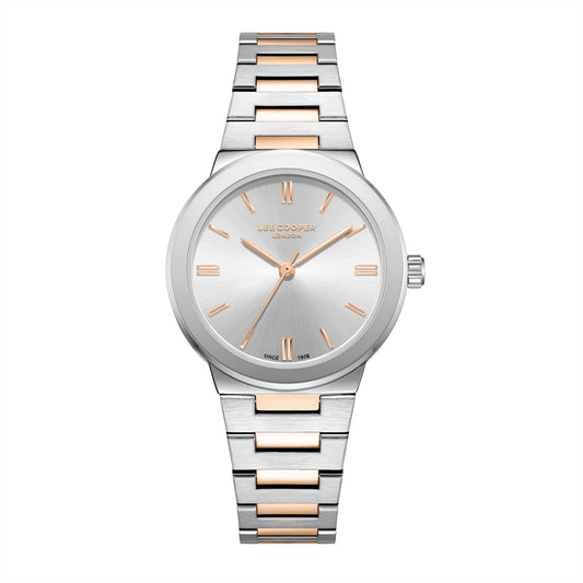 Lee Cooper, Men's, Analog Watch, Silver Dial, with Stainless Steel Band, LE-LC08133.530