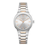 Lee Cooper Women's Watch Analog Silver Dial with Two-Toned Stainless Steel Band, LC08133.530