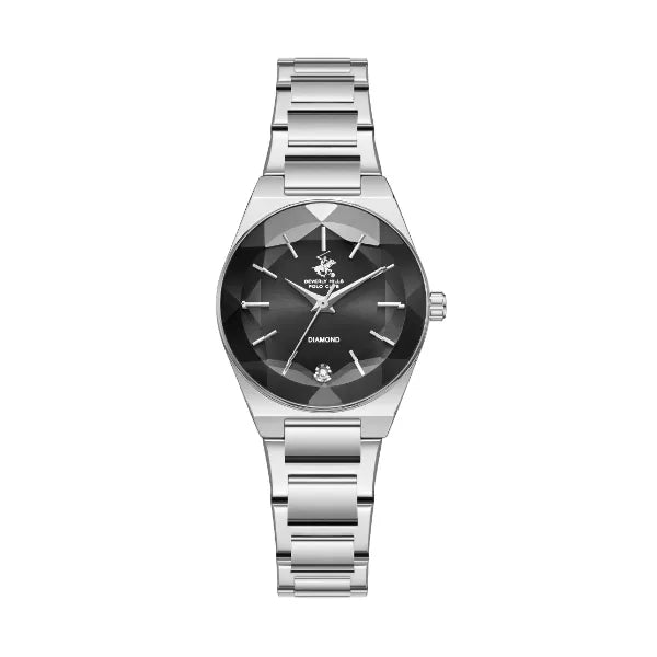 Beverly Hills Polo Club, Men's, Analog Watch, Black Dial, with Stainless Steel Band, BH-BP3813C.350