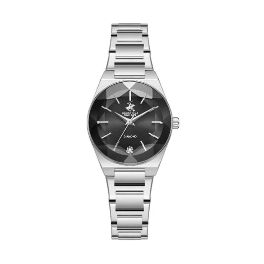 Beverly Hills Polo Club, Men's, Analog Watch, Black Dial, with Stainless Steel Band, BH-BP3813C.350