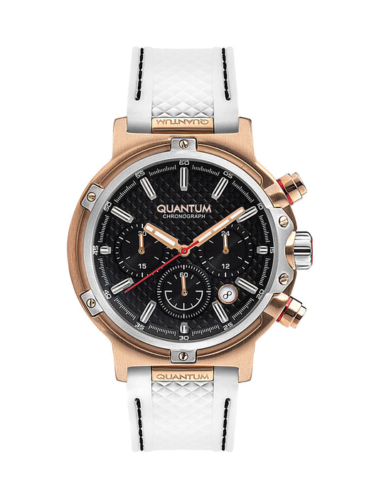 Quantum, Men's, Analog Watch, Black Dial, with Silicone Band, QU-HNG956.553