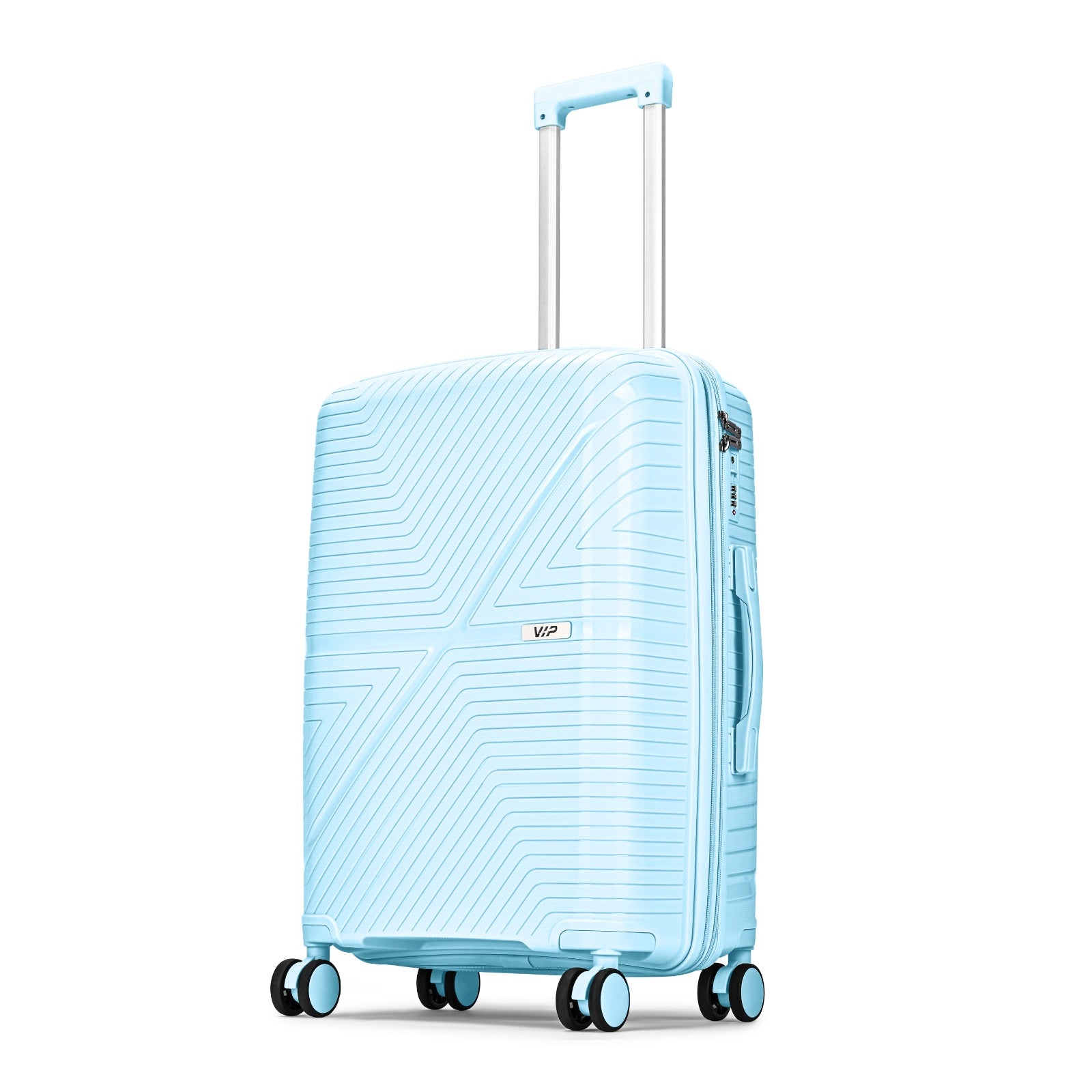 VIP Retreat 56cm Hard Case Trolley 360° Light Blue, RETREAT56BL