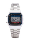 Casio Men's Watch Vintage Collection Digital, Grey Dial Silver Stainless Steel Strap, A168WA-1WDF product image