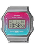 Casio, Unisex Watch Digital Display, Stainless Steel Grey Ion Plated Band, A168WERB-2ADF