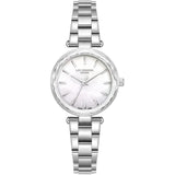 Lee Cooper Women's Analog Watch with White Mother Of Pearl Dial and Stainless Steel Band, LC08365.320