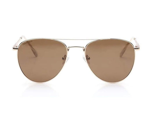 Fastrack Unisex Aviator Sunglasses, Brown Lens, Polarised and UV protected, M277BR6PV