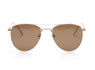 Fastrack Unisex Aviator Sunglasses, Brown Lens, Polarised and UV protected, M277BR6PV