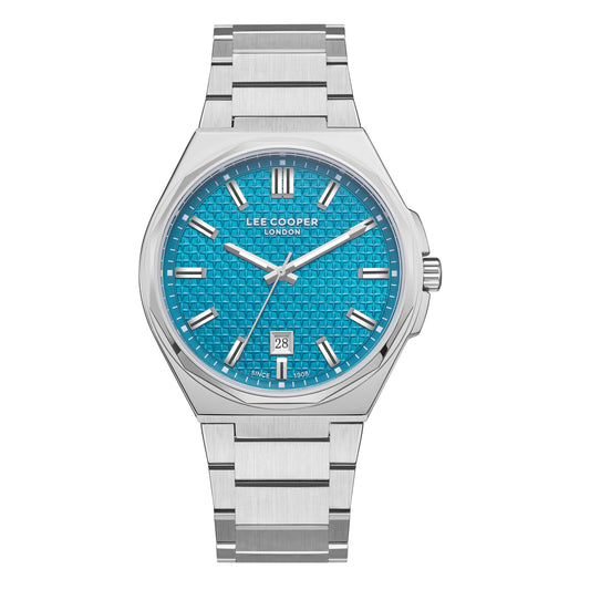 Lee Cooper, Men's, Analog Watch, Blue Dial, with Stainless Steel Band, LE-LC08031.380