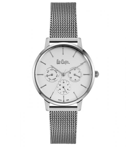 Lee Cooper Women's Watch Analog, Silver Dial Silver Mesh Band, LC06939.330
