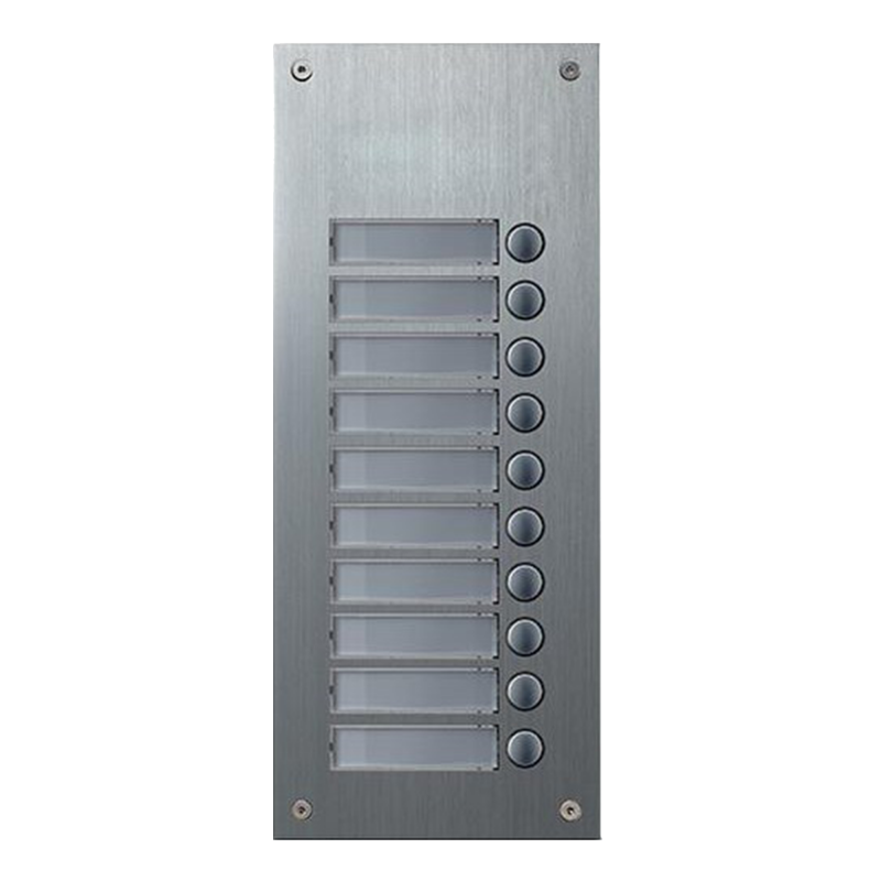 Commax 10 Button Extension Panel for Multi Button Audio Door Bell, DR10US