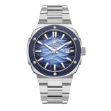 Beverly Hills Polo Club Men's Watch Analog Blue Dial With Silver Stainless Steel Band, BP3655X.303