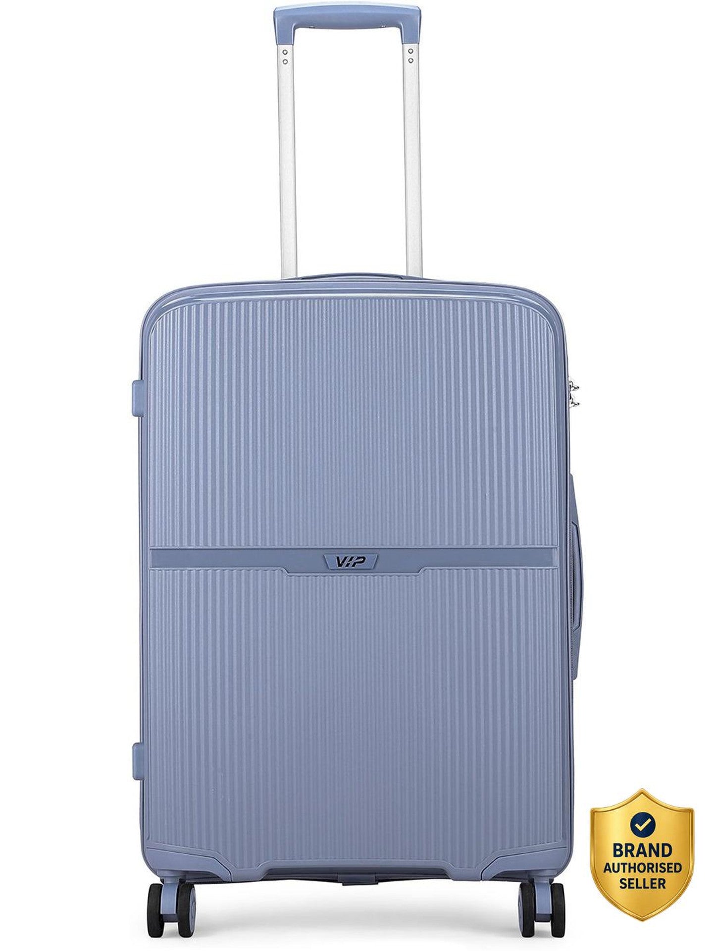 VIP 79cm, 8 Wheel Hard Case Trolley, Blue, GLIDERPLUS79BE Large check-in size luggage