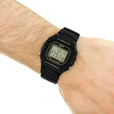 Casio Men's Watch Digital, Black Dial Black Resin Strap, W-218H-1AVDF