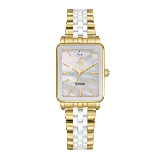 Beverly Hills Polo Club, Men's, Analog Watch, Gold Dial, with Stainless Steel Band, BH-BP3645X.223