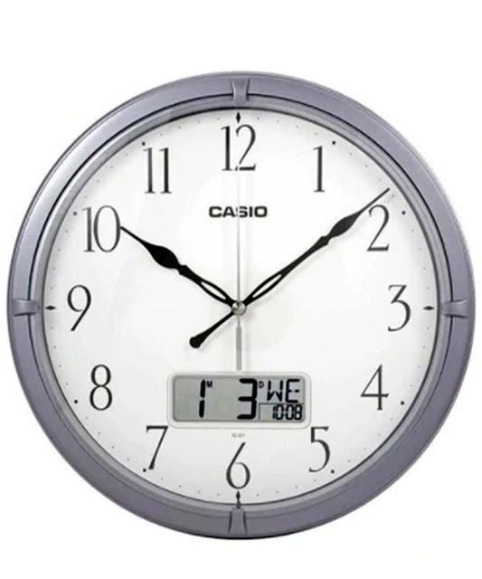 Casio Clock CS-IC-01-8DF silver dial clock