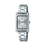 Casio Women's Watch Analog Silver Dial With Silver Stainless Steel Band, LTP-1234DD-7ADF