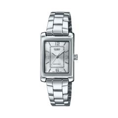 Casio Women's Watch Analog Silver Dial With Silver Stainless Steel Band, LTP-1234DD-7ADF