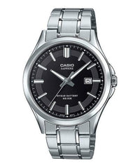 Casio, Men’s Watch Analog, Black Dial Silver Stainless Steel Band, MTS-100D-1AVDF